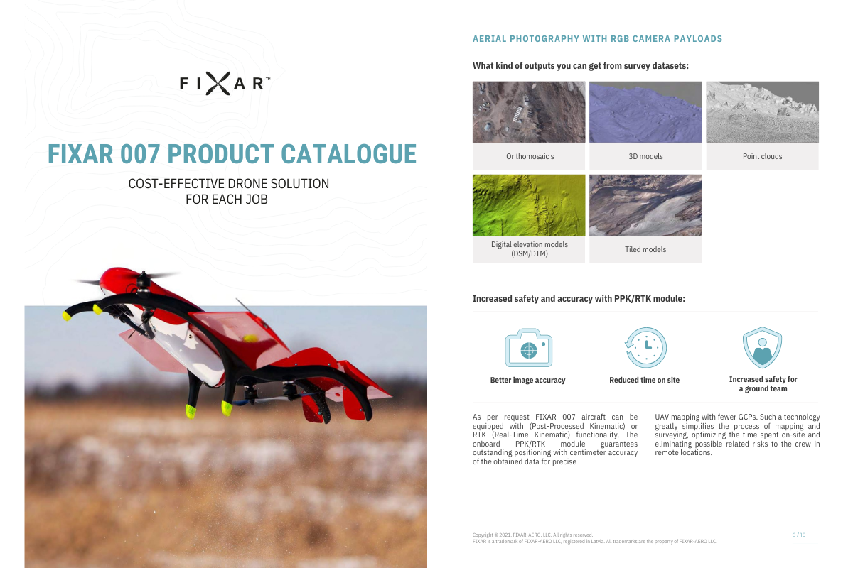 product catalogue for drone company use case