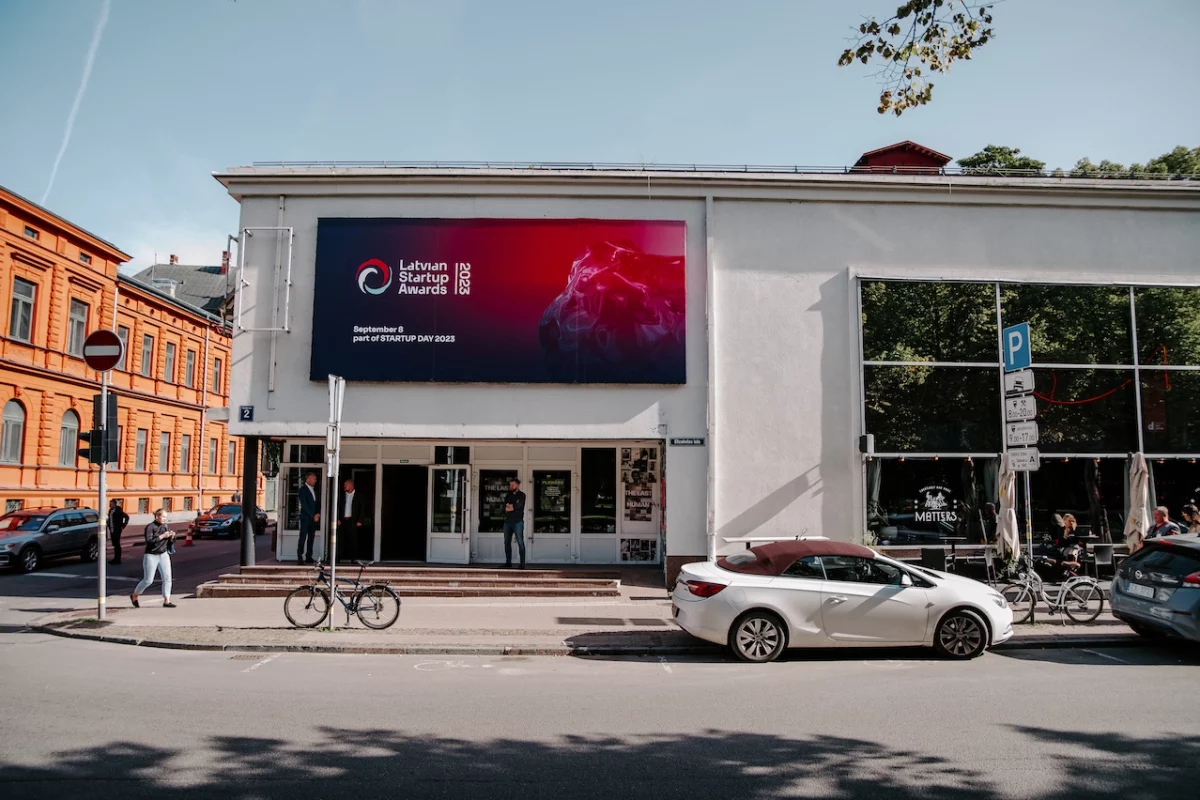 Latvian Startup Awards 2023 street banner