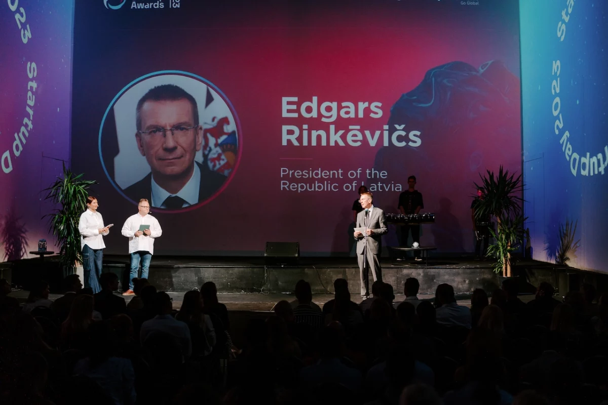 Latvian Startup Awards 2023 president of Latvia